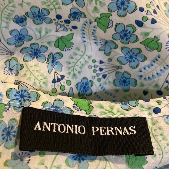 Vintage like Cotton Floral Top by Antonio Pernas, S - Picture 7 of 8